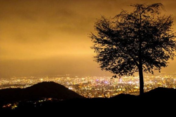 幌見峠から見る札幌の夜景