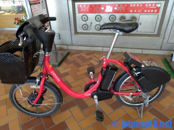 札幌の赤い自転車ポロクル
