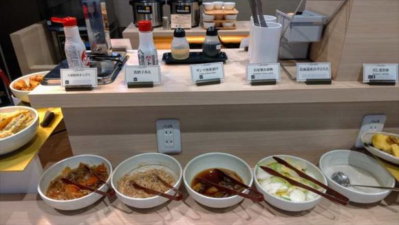 ワイズホテル（Y's HOTEL）旭川駅前の朝食ブッフェバイキング