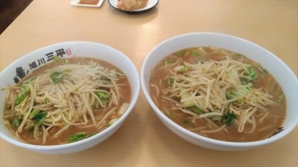 旭川三平本店のラーメン＆ミニラーメン