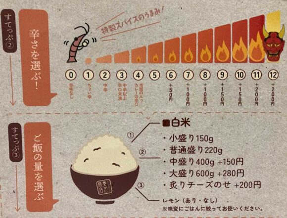 奥芝商店のメニューや料金システム＆注文方法