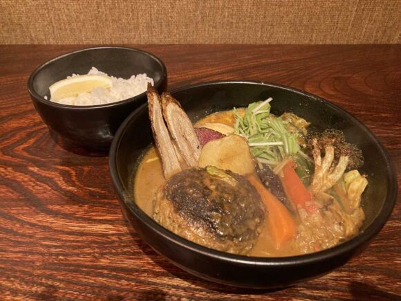 奥芝商店おすすめ①おくしばーぐとおくし畑のスープカレー