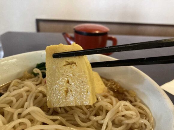 緑寿庵（札幌東区）おすすめ①冷だましそば