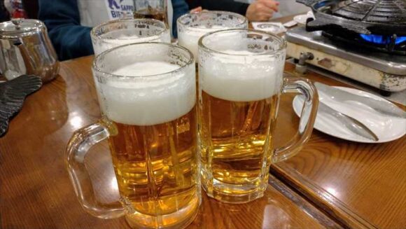 サッポロビール園のジンギスカン食べ飲み放題