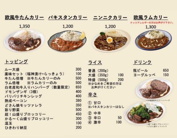 札幌ルーカレーおすすめ④欧風カリードモン