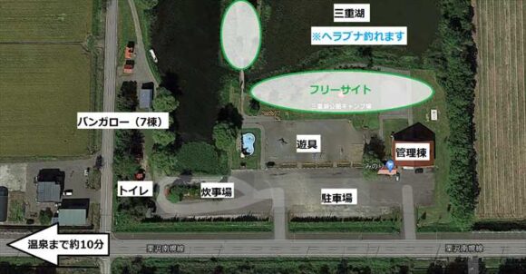三重湖公園キャンプ場MAP