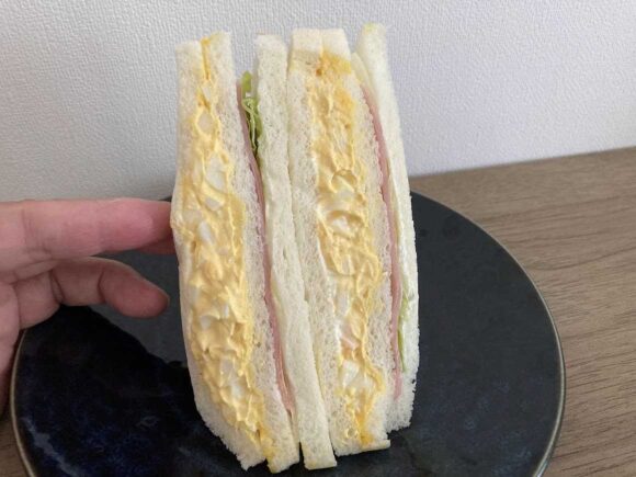 サンドリアおすすめサンドイッチ①ダブルエッグ