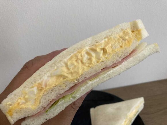 サンドリアおすすめサンドイッチ①ダブルエッグ