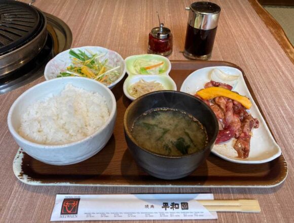 焼肉 平和園（札幌）おすすめランチジンギスカンメニュー