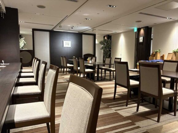 京王プラザホテル札幌のクラブラウンジ(アルコールが提供される17時~21時)