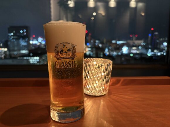 京王プラザホテル札幌のクラブラウンジ(アルコールが提供される17時~21時)