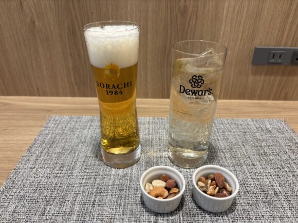 リッチモンドホテル札幌大通の宿泊者専用ラウンジ（アルコール1杯無料）