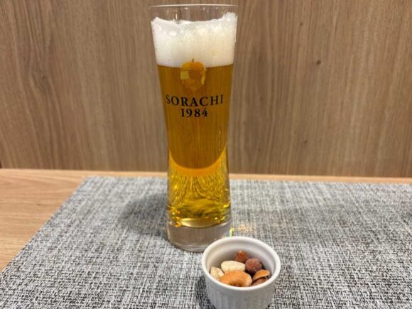 リッチモンドホテル札幌大通の宿泊者専用ラウンジ（アルコール1杯無料）