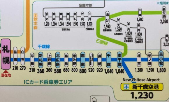 快速エアポートの札幌～新千歳空港間料金や停車駅