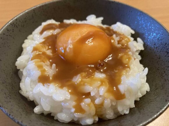 雲丹醤油（ロコファームビレッジ）おすすめレシピ①卵かけご飯