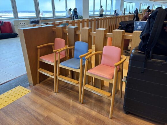 新千歳空港国内線ターミナル3階「フードコート」の様子