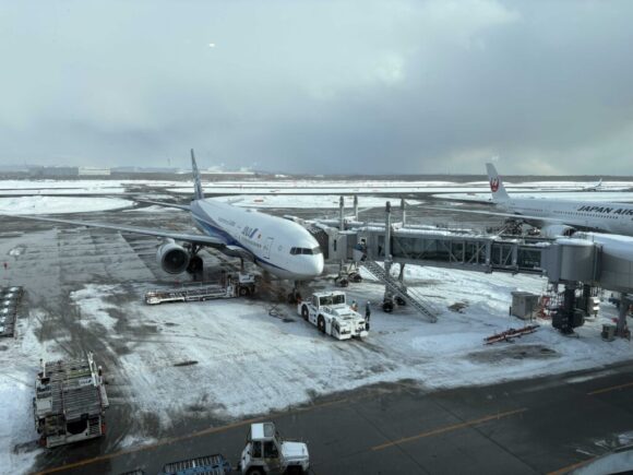 新千歳空港国内線ターミナル3階「フードコート」の様子