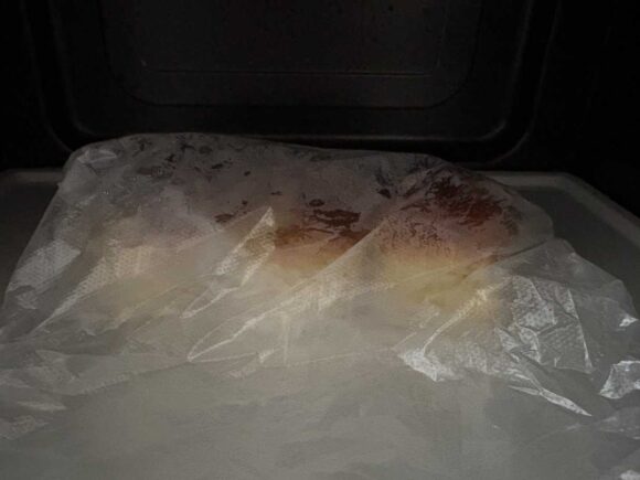 びえいのコーンぱんを再加熱+バター（お好みで醤油）