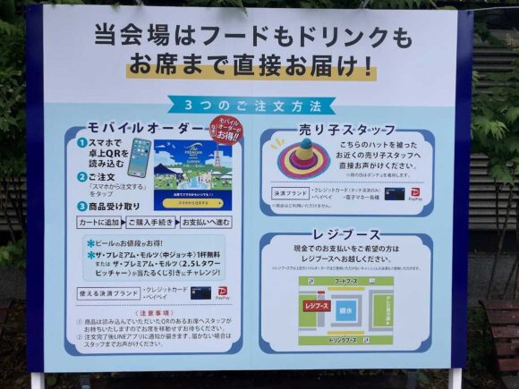 大通公園ビアガーデンおすすめ①サントリー ザ・プレミアム・モルツ ガーデン（5丁目会場）