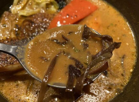 スープカレーGARAKUおすすめ①やわらかチキンレッグと野菜