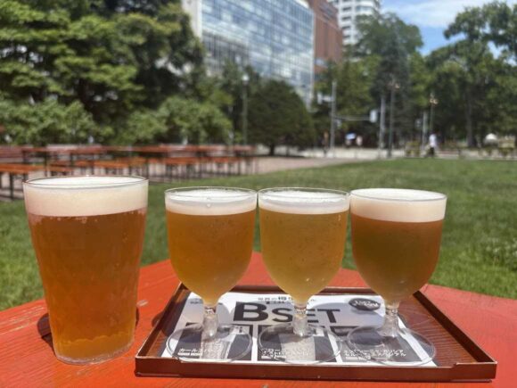 世界のビール広場（大通公園ビアガーデン10丁目）のドリンク＆飲み比べセット