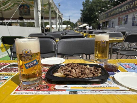 THE サッポロ ビヤガーデン（大通公園8丁目）おすすめフードは「サッポロビール園のジンギスカン」