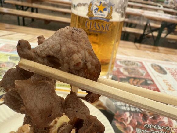 THE サッポロ ビヤガーデン（大通公園8丁目）おすすめフードは「サッポロビール園のジンギスカン」