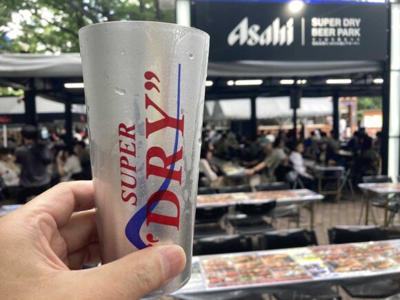 アサヒスーパードライビアパーク（6丁目会場）のおすすめはキンキンタンブラー