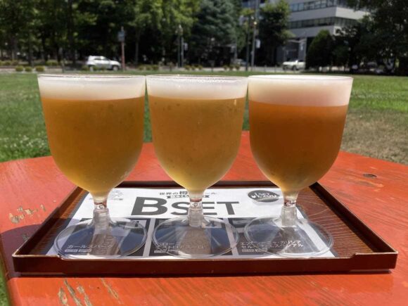 世界のビール広場（大通公園ビアガーデン10丁目）のドリンク＆飲み比べセット
