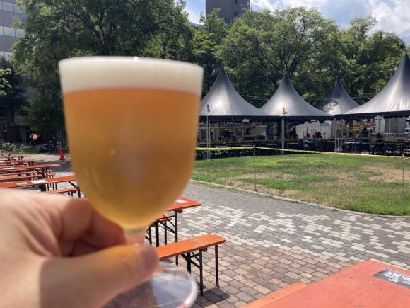 世界のビール広場（大通公園ビアガーデン10丁目）のドリンク＆飲み比べセット