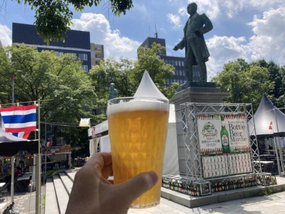 世界のビール広場（大通公園ビアガーデン10丁目）のドリンク＆飲み比べセット