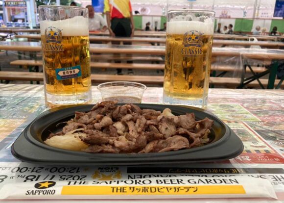 THE サッポロ ビヤガーデン（大通公園8丁目）おすすめフードは「サッポロビール園のジンギスカン」