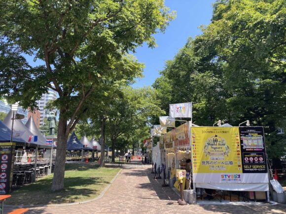 世界のビール広場（大通公園ビアガーデン10丁目）の雰囲気や特徴