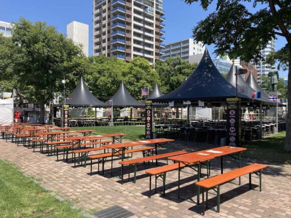 世界のビール広場（大通公園ビアガーデン10丁目）の雰囲気や特徴
