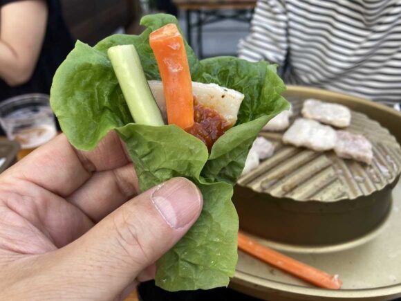 札幌パルコ屋上ビアガーデンTHE SUMMERおすすめ「サムギョプサルコース×2時間飲み放題」