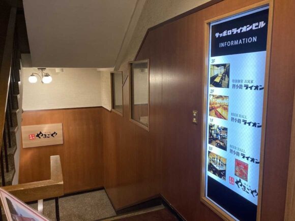 炭火網焼 ジンギスカン 狸小路やまごやの行き方や営業時間・店内の様子