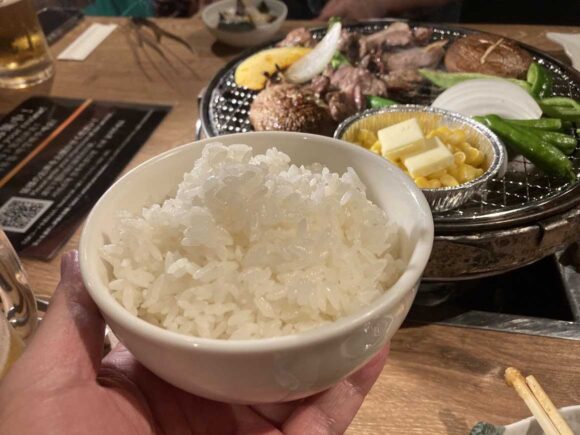 炭火網焼 ジンギスカン 狸小路やまごや おすすめ「ラムショルダー食べ放題」