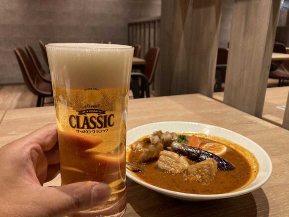 スープカレーらっきょ新千歳空港店おすすめ②十勝産どろ豚角煮スープカレー(数量限定)